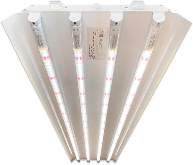 Active Grow 4FT T5 HO LED Grow Light – 4×25W Full Spectrum Panel, Sun White Pro, Daisy-Chainable – Ideal Grow Light for Indoor Plants, Seeds & Starts, T5 Grow Lights Fixture