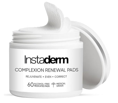 Complexion Renewal Pads – Exfoliates skin, Reduces Appearance of Uneven Skin Tone, Freckles, Fine Lines & Wrinkles. Restore Elasticity & Deep Hydration for Smoother Skin & Radiant Complexion.