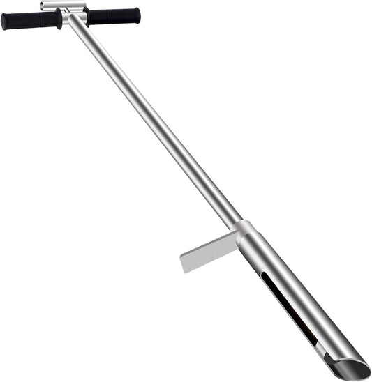 HOMIER 40"(1 Meter) Soil Sampler Probe 304 Stainless Steel with Ejector and Foot Pedal