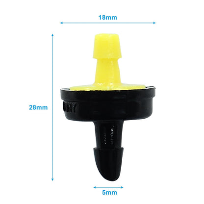 20Pcs Irrigation Emitters 5GPH(20L/H) Pressure Compensating Dripper,Drip Irrigation Drippers Water Tubing Drip Tip for Garden Watering Lawn Farming(Yellow)