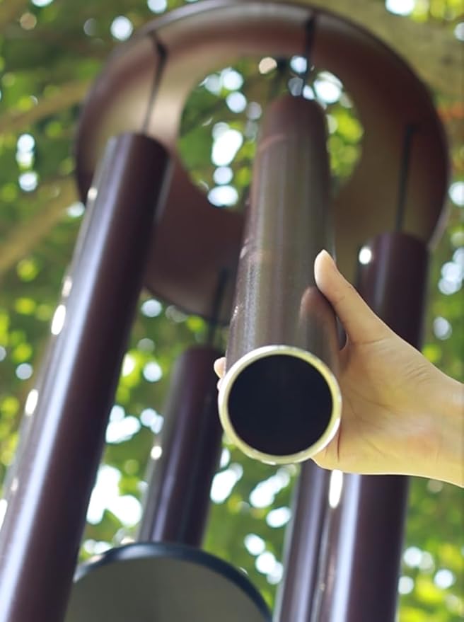 ASTARIN Extra Large Wind Chimes Outside, 2.4in Tubes Metal Handcrafted WindChimes with Deep Tone, Harmonic Deep Sound Outdoor Chimes,Outdoor Bass Bell Chime for Patio,Garden Yard Decoration,78" Bronze