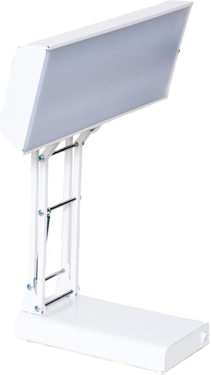 Northern Light Technologies NLT Adjustable Desk lamp - 10000 Lux Light Therapy Lamp - Full Spectrum Light Therapy Desk Light for Natural Mood and Energy Enhancement, Sunlight Desk Lamp, Beige