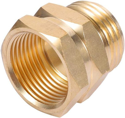Brass Garden Hose Adapter, 3/4”GHT Male x 3/4”NPT Female Connector,GHT to NPT Adapter Brass Fitting,Brass Garden Hose to Pipe Fittings Connect 2pcs