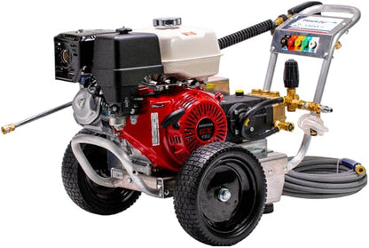 Pressure-Pro Eagle II EB4040HG Series 4000 PSI Cold Water Pressure Washer, 4.0 GPM, GX390 Engine, Includes Spray Gun and Extension Wand, 5 QC Nozzle Tips, 3/8-inch x 50-Foot Non-Marking Hose