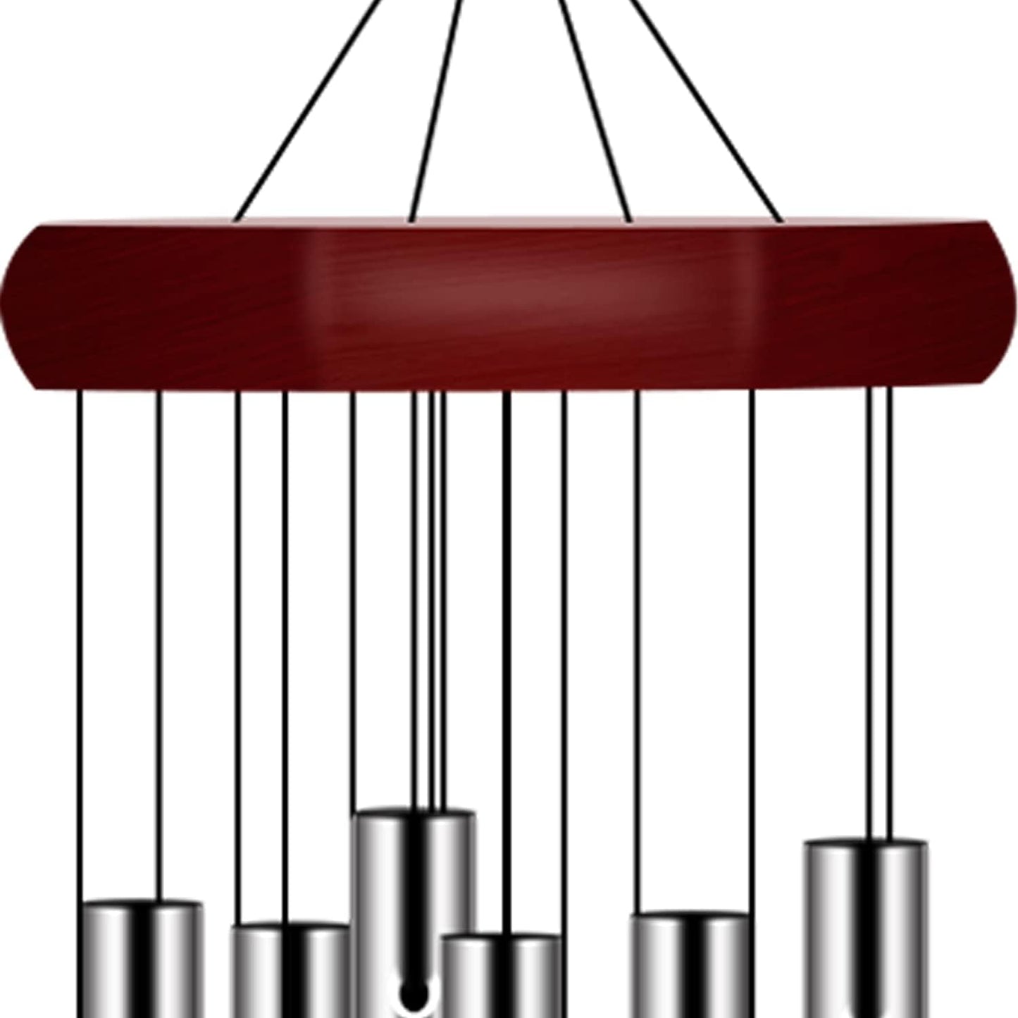 Memorial Wind Chimes Outdoor Large Deep Tone, Sympathy Wind-Chime Personalized with 6 Tuned Tubes, Elegant Chime for Garden Patio Balcony and Home