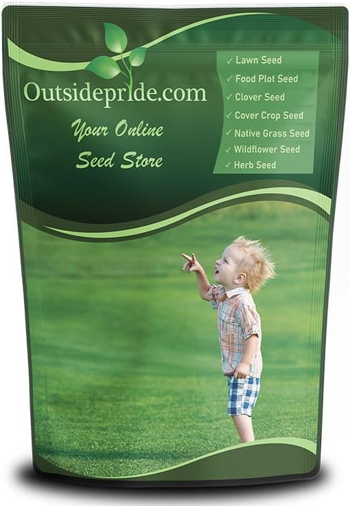 Outsidepride Showtime Perennial Lawn Grass Seed Mix - 50 lbs. Premium Blend of Creeping Red Fescue, Rye Grass & Kentucky Bluegrass Seed for Sports Fields, OptiGrowth Coated for Better Establishment