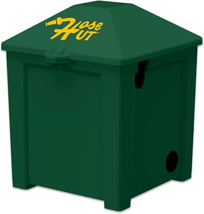 Garden Hose Holder System - Garden Hose Reel Alternative, Perfect for Outdoor Hose Storage - All-in-One Water Hose Holder for Outside - With 3 Hoses & Accessories (Green - Lite Lawn & Garden)