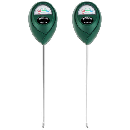 Plant Moisture Meter, Plant Water Meter, Soil Moisture Meter for House Plants for Garden, Lawn, Farm, Indoor & Outdoor Use, No Batteries Required (2 Packs Green)