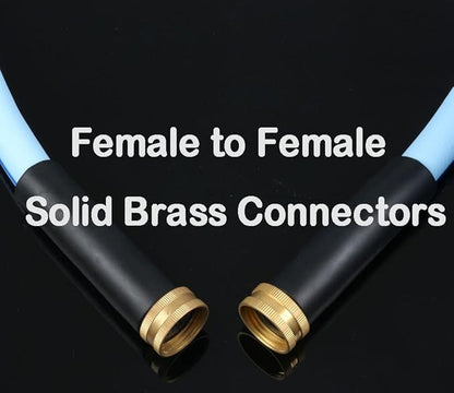 Atlantic Female to Female Heavy Duty Garden Hose 4 ft x 5/8 Inch Blue Color, Short Connection Leader Hose (4 Feet)