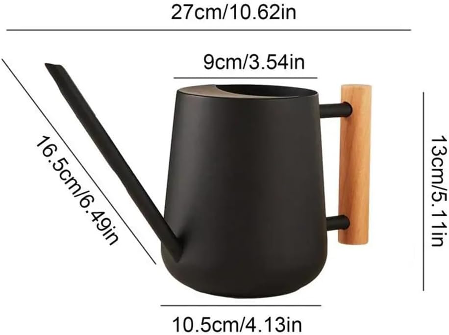 Watering Can Indoor Plants, 30oz/900ml Small Plant Watering Can with Long Spout, Stainless Steel Garden Watering Cans Outdoor Watering Pot for Indoor House Plants Bonsai Flower Decorative