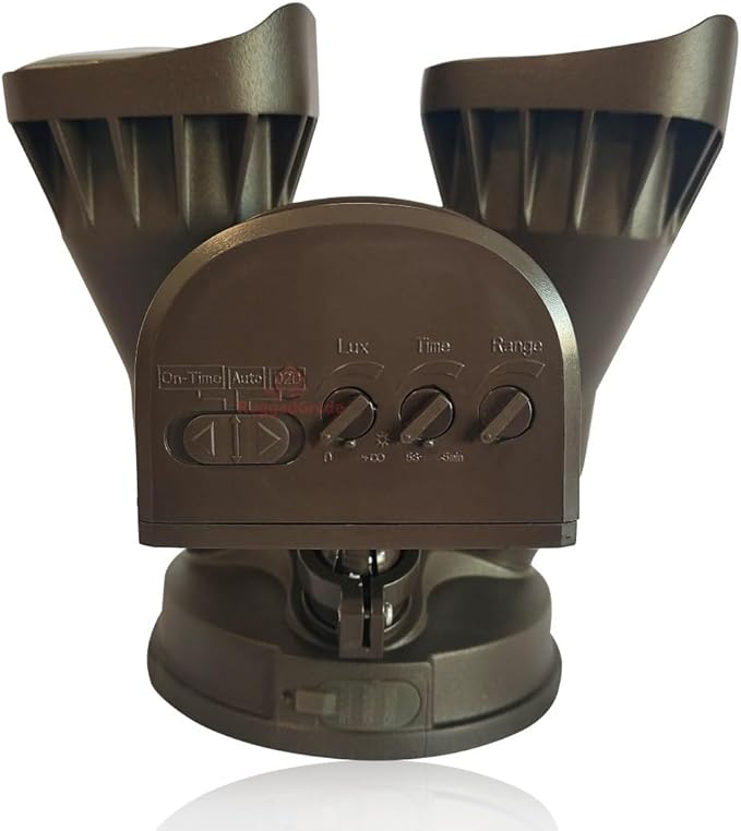 RuggedGrade 20W Turin II TT Series LED Security Light with 240° Motion Sensor - 2400 Lumens - Color Selectable 3000K/4000K/5000K - Bronze Housing - Outdoor LED Light - DLC 5.1 Premium