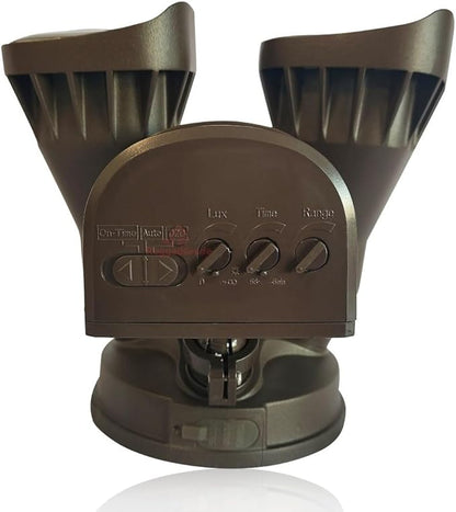 RuggedGrade 20W Turin II TT Series LED Security Light with 240° Motion Sensor - 2400 Lumens - Color Selectable 3000K/4000K/5000K - Bronze Housing - Outdoor LED Light - DLC 5.1 Premium