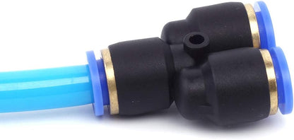 SNS Union Y 5/32" x 5/32" x 5/32" Tube OD Air Push to Connect Plastic Tube Fittings (Pack of 10) SPY-5/32