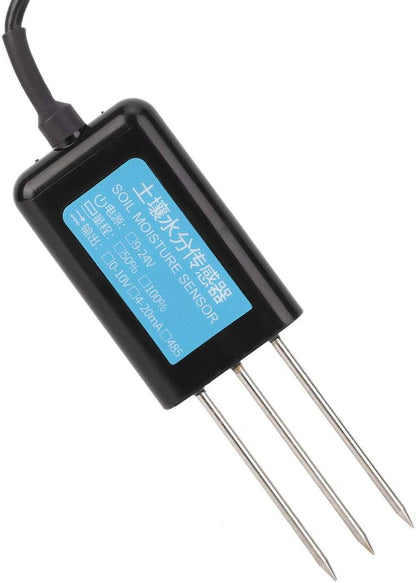 Soil Moisture Sensor, 0-10V Output Waterproof Greenhouse Soil Moisture Humidity Sensor Tester Meter Soil Test Kits Plant Accessories Indoor
