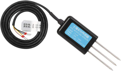Soil Moisture Sensor, 0-10V Output Waterproof Greenhouse Soil Moisture Humidity Sensor Tester Meter Soil Test Kits Plant Accessories Indoor