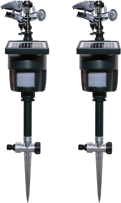 Solar Motion Activated Sprinkler to Deter Animal Cat, Birds, Dogs Repellent Outdoor Lawn Motion Sensor Water Sprinkler for Garden 2 Pack