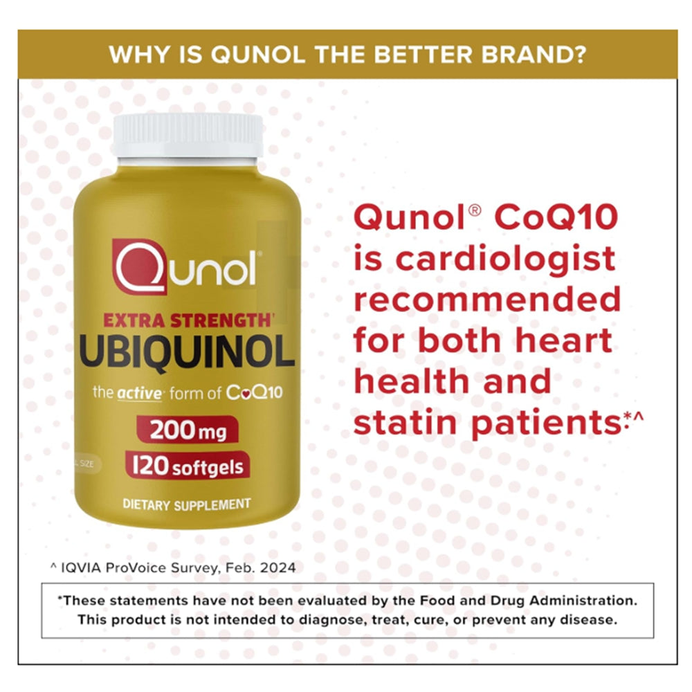 Qunol Ubiquinol CoQ10 200mg Softgels - 60 Count