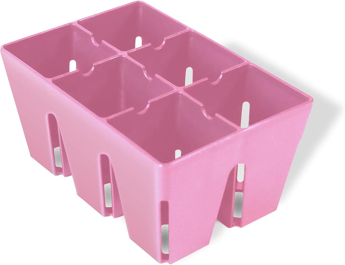 Epic Gardening Reusable Seed Starter Tray - 6 Cell/24 Seedling Starter Trays - Easy Watering, Indoor Greenhouse, Plant Starter, Gardener-Friendly for Seedlings | UV-Treated & BPA-Free - Pink
