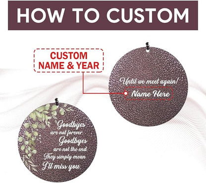 Personalized Memorial Wind Chimes, Customized Wind Chime Outdoor, Custom Wind Chimes in Loving Memory, Sympathy Gift After The Loss of Mom Dad, or Loved One