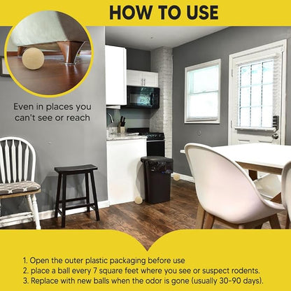 Pest Control, Mice Repellent Indoor, Rat Repellent, Mouse Repellent Outdoor, Long-Lasting Rodent Repellent Indoor, Repel Mice, Mouse, Rats, Ants, Roaches, Spiders, Moths & Other Pests-10P