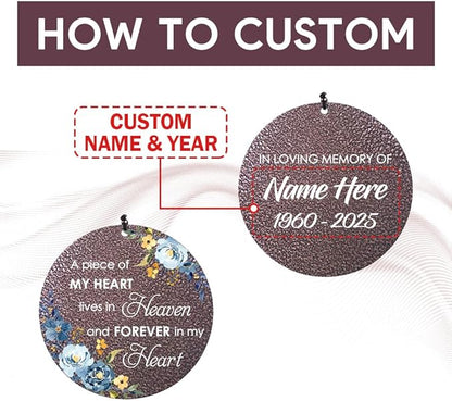 Personalized Sympathy Wind Chimes, Sympathy Gifts for Loss of Mom, Windchimes in Memory of a Loved One, Commemorative Sympathy Bereavement Gifts for Condolences/Funeral (36 inch)