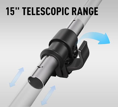 40V Cordless Weed Whacker, 2Ah Battery Powered Weed Eater, 3-Positions Adjustable Cutting Width Grass Trimmer, Telescopic Aluminum Shaft String Trimmer, Battery & Charger Included