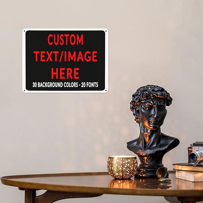 Custom Sign Personalized Custom Metal Sign, Customize For Office, Business, Workplace, Office, Home, Delivery Signs 6x8