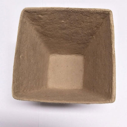 100Pcs Small Growing Pots for Plants Nursery Seedling Planter Square Pots Planting Cups Greenhouse Containers Starting Peat Tray Peat for Cultivation Cup Plant Household Compost