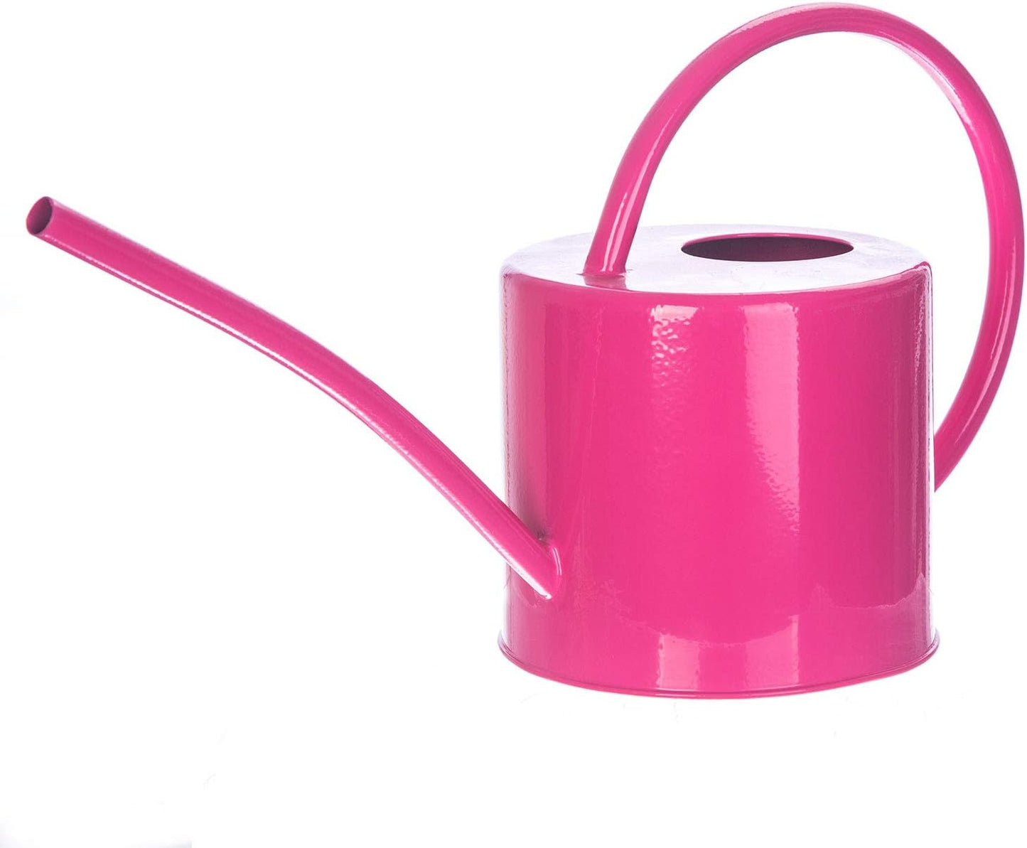 Metal Watering Can 51 Ounce Modern Style Watering Pot with Handle and Long Spout, Rose