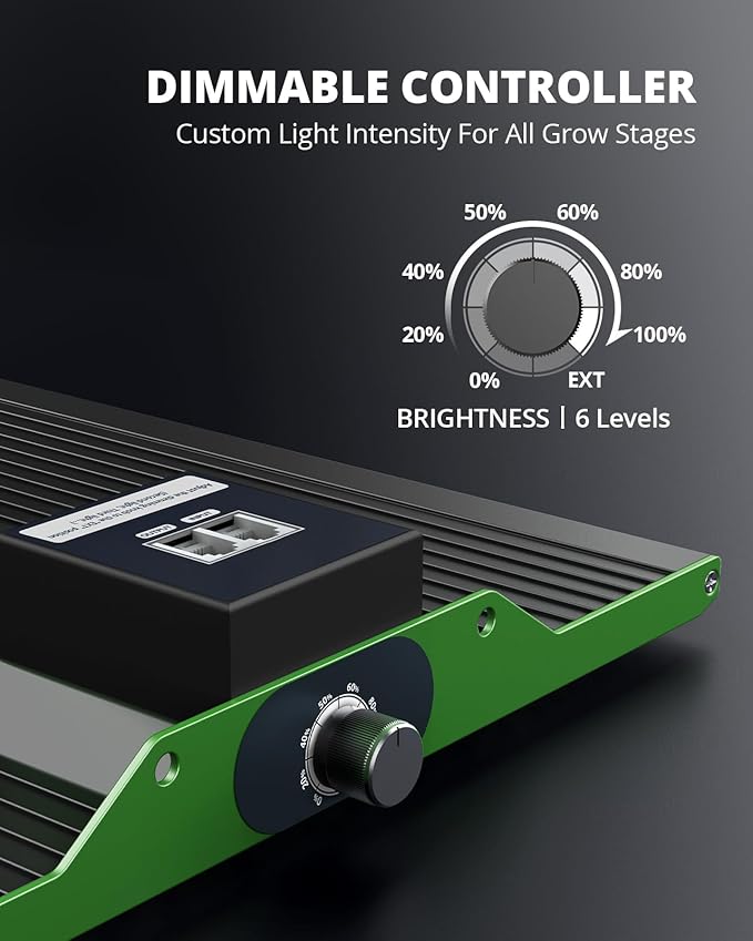 VIPARSPECTRA P1000 LED Grow Light for Seed Starting Vegetables Bloom, Dimmable Plant Lights Dimming Daisy Chain Grow Lights for Indoor Plants Full Spectrum for 3x3/2x2 Grow Tent