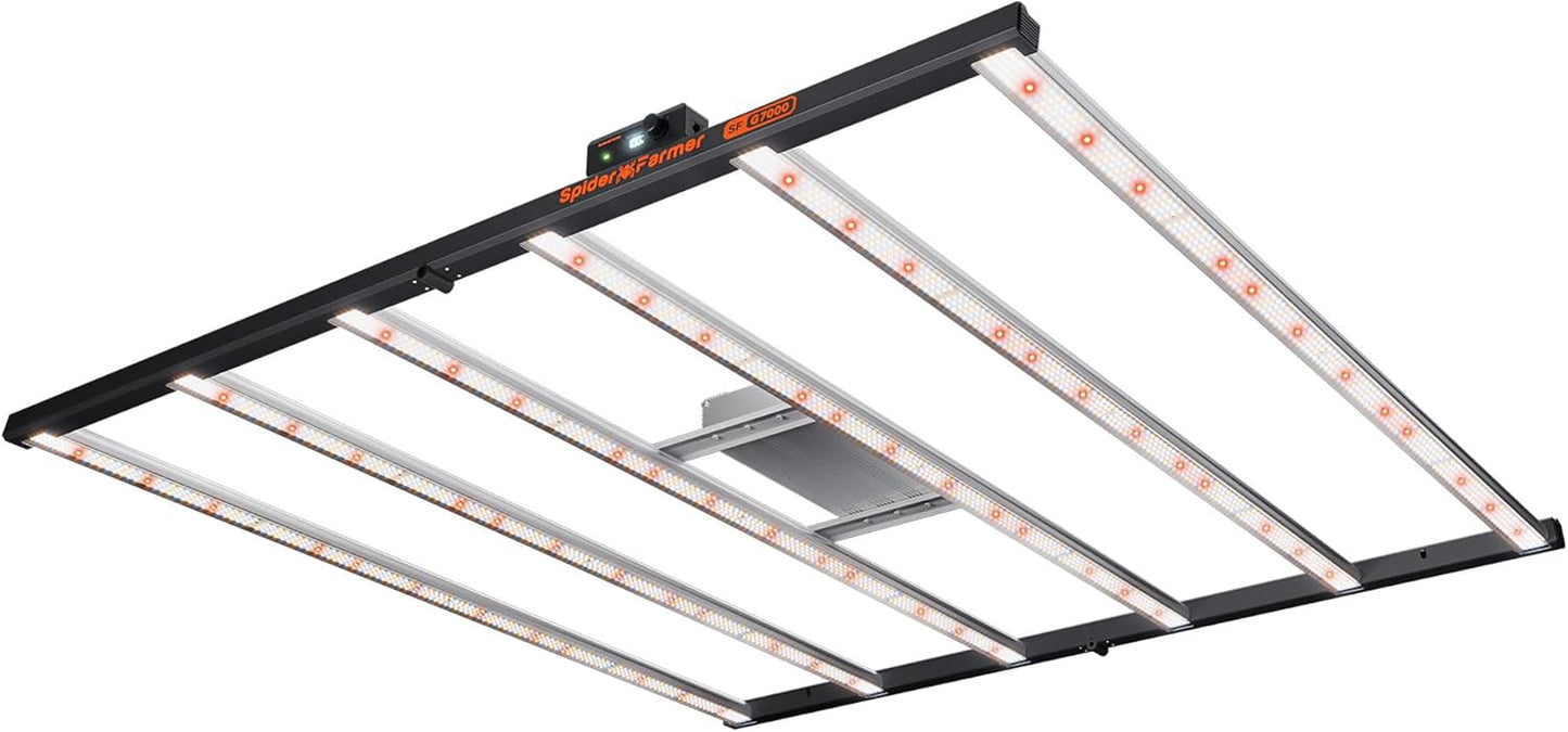 Spider Farmer G7000 Cost-Effective 730W LED Grow Lights, 5x5ft Coverage Commercial Bar Style LED Grow Lamp for Indoor Plants Vertical Farming, 2025 Upgraded App Remote Control