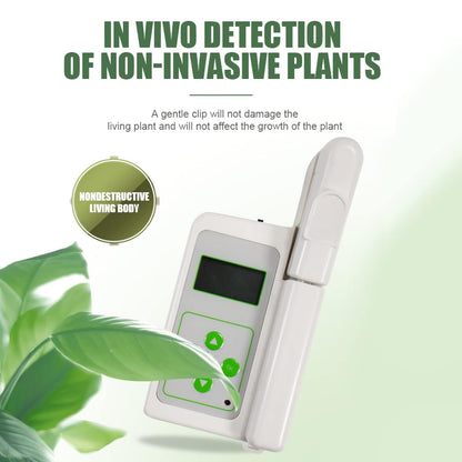Plant Nutrition Tester, 4In1 Chlorophyll Meter High-Precision Detection of Chlorophyll and Nitrogen Content, Rapid Measurement, Data Storage and Analysis. Suitable for Agriculture, Research, Gardening