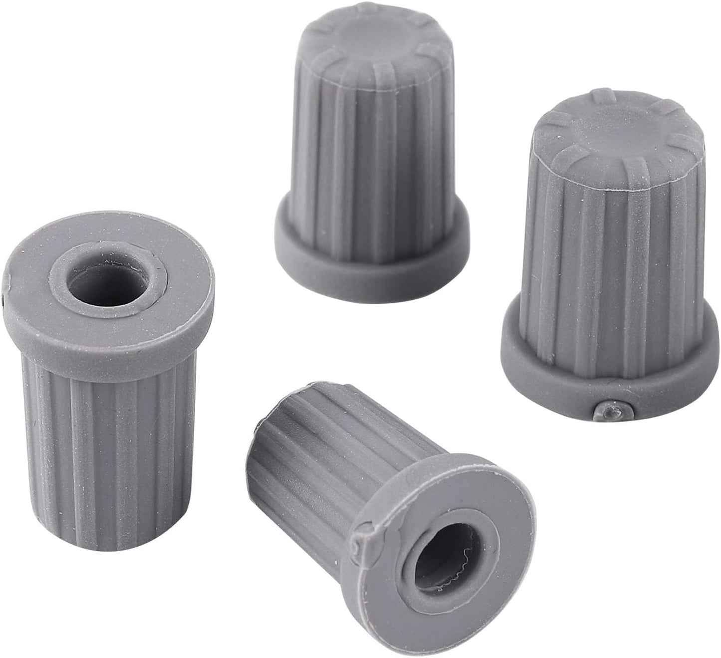 60 Pcs 1/4 Inch Barbed Connector End Caps Rubber Plugs for 1/4 Inch Irrigation Tubing System