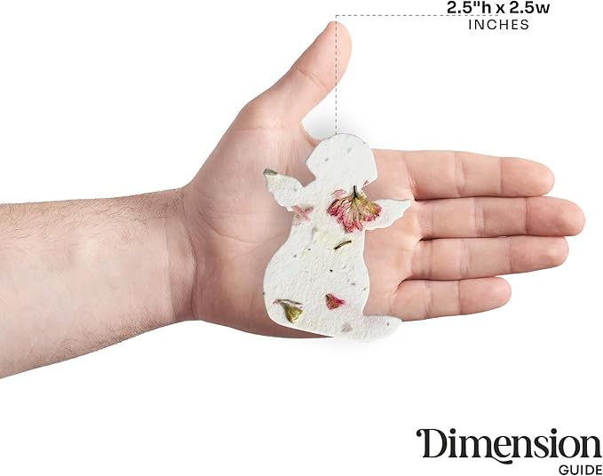 24pcs Seed Paper – Pink Plantable Wildflower for Pet Lovers, Pet Owners, Memorials & Other Milestone Celebrations (Pink - Dog)