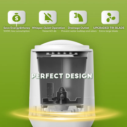 Electric Composter for Kitchen, Large Smart Compost Bin with 2 Carbon Filters, Quick Compost Maker Turn Food Waste to Fertilizer,Odorless/Auto-Clean/Out-Indoor,2025 Newer Home Countertop Compost Gifts