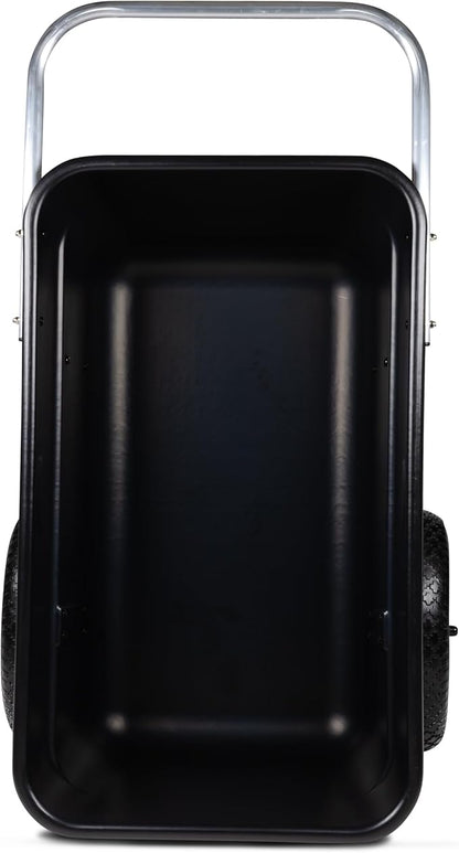 Smart Carts Premium Yard Cart - Strong, Lightweight, and Perfectly Balanced (16" Flat Free Wheels)