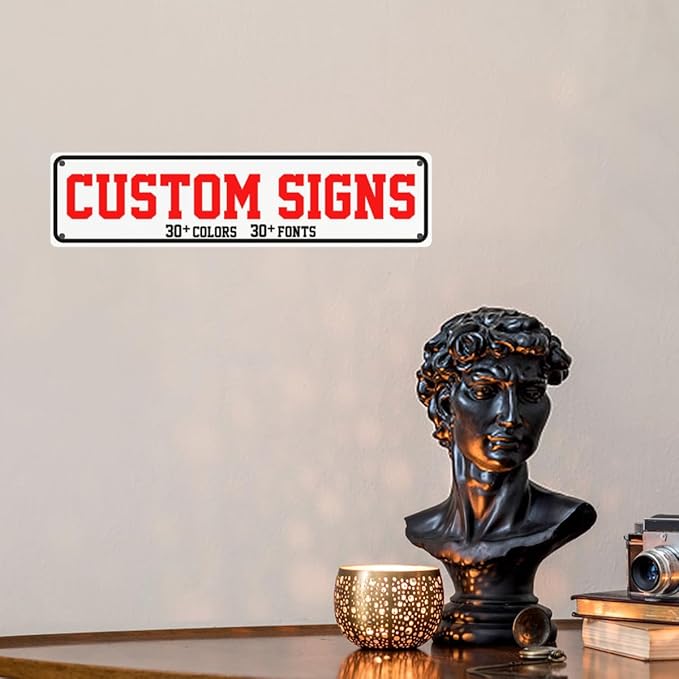 Custom Signs Outdoor，16x4inch Personalized Metal Parking Signs For Business,Intersection Signs,Road Signs,Outdoor Garden Signs,Workplace,Office,Home,Hazard Decorative Signs.