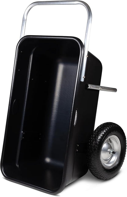 Smart Carts Premium Yard Cart - Strong, Lightweight, and Perfectly Balanced (16" Air Filled Wheels)