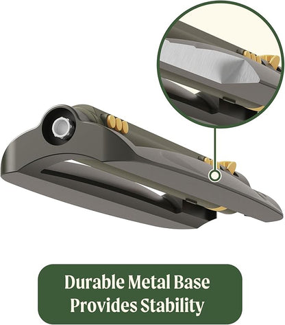 Vego Turbo Oscillating Sprinkler w/Quick Connector Starter Set Metal Base and 20 Precision Nozzles, 3-Way Adjustable for Large Yard and Lawn Covers up to 4973 sq. ft.-Seaweed Green