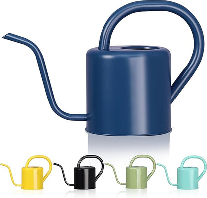 Watering Can, Stainless Steel Watering Can for Indoor & Outdoor Plants, 1L/35oz Long Spout Water Can with Handle, Rust-Proof Plant Watering Pot for House Plants, Garden Flowers