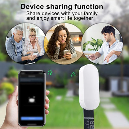 Smart Zigbee Soil Moisture Sensor,Zigbee hub Needed,Accurate Measure Capacitive Probe Moisture/Temperature Meter for Garden Planting Compatible with Homey Hubitat SmartThings Home Assistant