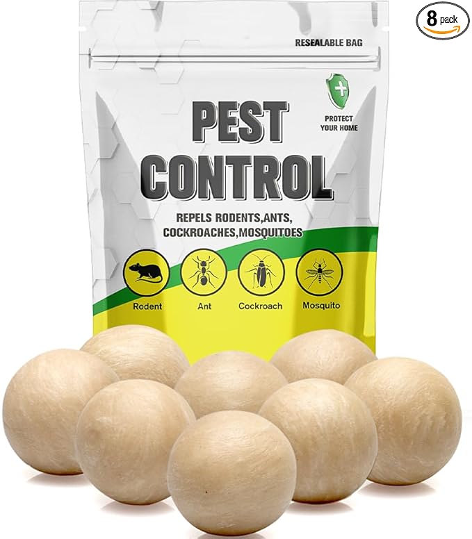 Pest Control, Mouse Repellent Indoor, Rodent Repellent Outdoor, Spider Repellent Indoor, Rat Repellent, Mice Repellent Indoor, Repel Ants, Roaches, Spiders, Moths & Other Pests-8P