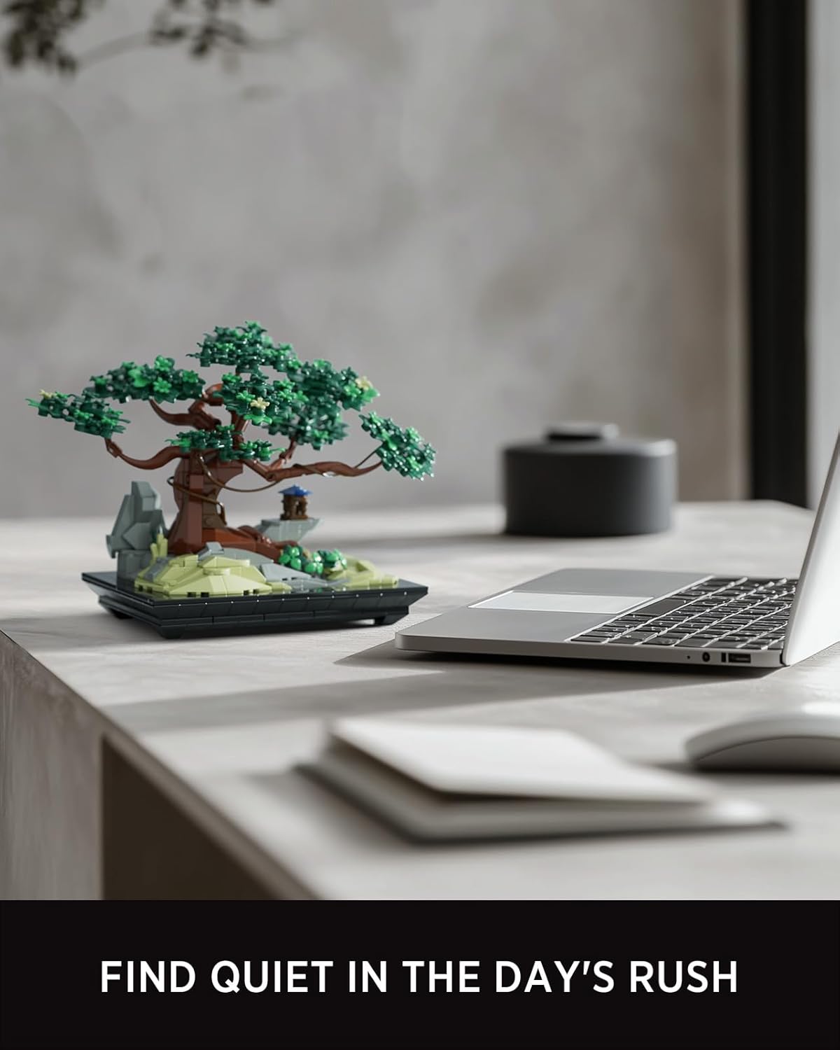 Nifeliz CHAN Bonsai Tree Building Set, Artificial Plant Model Toy for Desk or Home Decor, Peaceful Gift Idea for Adults and Nature Lovers (733 PCS, NF10322)