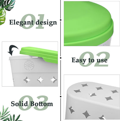 2 Pack InGround Worm Composter,8 Gallon Outdoor Compost Bin for Garden Beds,14.3 x 7.3 x 16.8 inches Vermicomposting Worm Farm System for Kitchen Waste