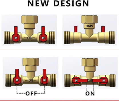 3/4" hose splitter 2 way water splitter male connectors allows you to run 2 hoses, hose quick connectors, hose spigot