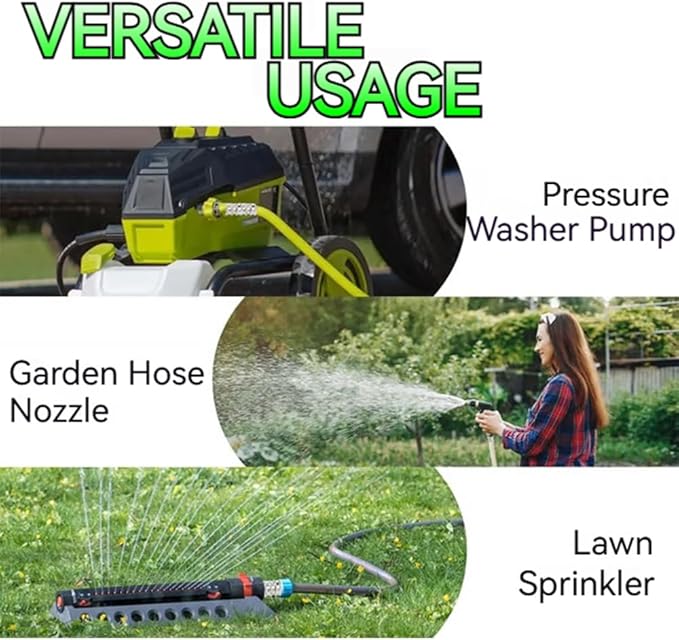 2025 New Stainless Steel Garden Hose Quick Connect Fittings Set, 3/4 Inch GHT Water Hose Quick Connect Fittings, Heavy Duty Quick Release Connector For Hoses And Sprayers (5*Pcs)