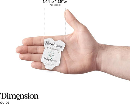 Onesie Seed Paper – 15 Green Baby Shower Favors for Guests with Wildflower Seeds, Writable & Plantable, Baby Shower Gifts for Guest