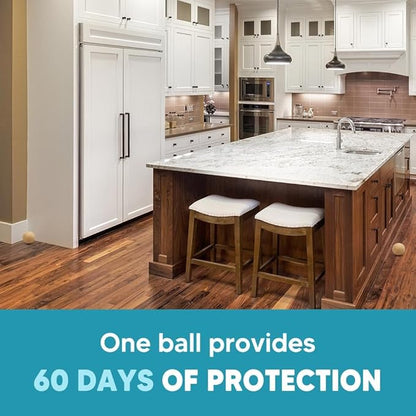 Rodent Repellent, Mouse Repellent, Mice Repellant Indoor, Rat Deterrent, Keep Mice Out of Garage/Car/Shed/Cabin, Peppermint Balls for Outdoor Use, Safe and Easy-4Pcs