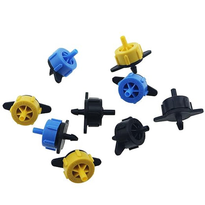QAZXCDEW- 60 Pcs Drip Irrigation Emitters 1/2 GPH drip emitter 3 Sizes 3 Color for Precise Watering Efficient Agricultural Irrigation Systems(1/2Gph 1Gph 2Gph Drip Irrigation Emitters Each 20