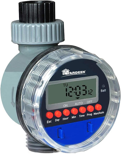 Electronic Water Timer Garden Irrigation Controller Digital Intelligence Watering System LCD Waterproof, No Water Pressure Required